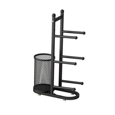 Ball Storage Rack Sports Equipment Storage Vertical Basketball Storage Rack With Basket And Hooks, Toy/Sports Gear Storage For Garage,Basketball Organizer Rack ( Color : Black , Size : 50x22x85cm )