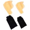 EXCEART 2sets Realistic Bald Caps for Cosplay Complete Includes Hair Nets for Halloween Theatrical and Costume Parties view 1