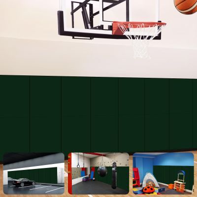 VANCL Wall Padding for Gym Wall Mats Green Wall Pads 2" Thick Wall Pads with High Density Anti-Impact Gym Wall Pad, Durable Waterproof Basketball Court Wall Pads for Safety[3 Pack]