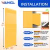 VANCL Wall Mount Basketball Pad Gym Wall Padding 2" Thick Wall Foam Pads for Gym Wall Padding for Kids Playroom-Waterproof Durable Basketball Court Wall Pads for Safety, Yellow[3 Pack] view 2