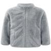 Xnihocha Kids Girls Fleece Jacket Coat Full-Zip Turtleneck Tops with Pocket Fall Winter Outerwear Grey 11-12 Years view 3