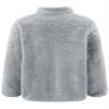 Xnihocha Kids Girls Fleece Jacket Coat Full-Zip Turtleneck Tops with Pocket Fall Winter Outerwear Grey 11-12 Years view 4