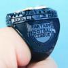 2023 Fantasy Football Championship Ring | Black Gunmetal Plated Award For Fantasy Football Trophy League Winner | Color Stones (size 12, Red Outer) view 4