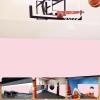 VANCL Wall Mats for Padding Basketball Gym Wall Padding 2" Thick Foam Gym Wall Pad Pink for Protection- Waterproof Durable Basketball Gym Wall Pads for Wall-Mounted Basketball Hoops[9 Pack] view 1