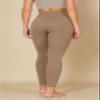 ODODOS Buttery Soft Lounge Yoga Leggings with Pockets for Women Full Length 28" High Waist Yoga Pants, Light Brown, Small view 2