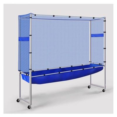 zktoermn Table Tennis Ball Catch Net, Frame-Type Mobile Nets Ping Pong Recycle Catcher for Family Leisure Entertainment and Competitions Training Auxiliary Nets