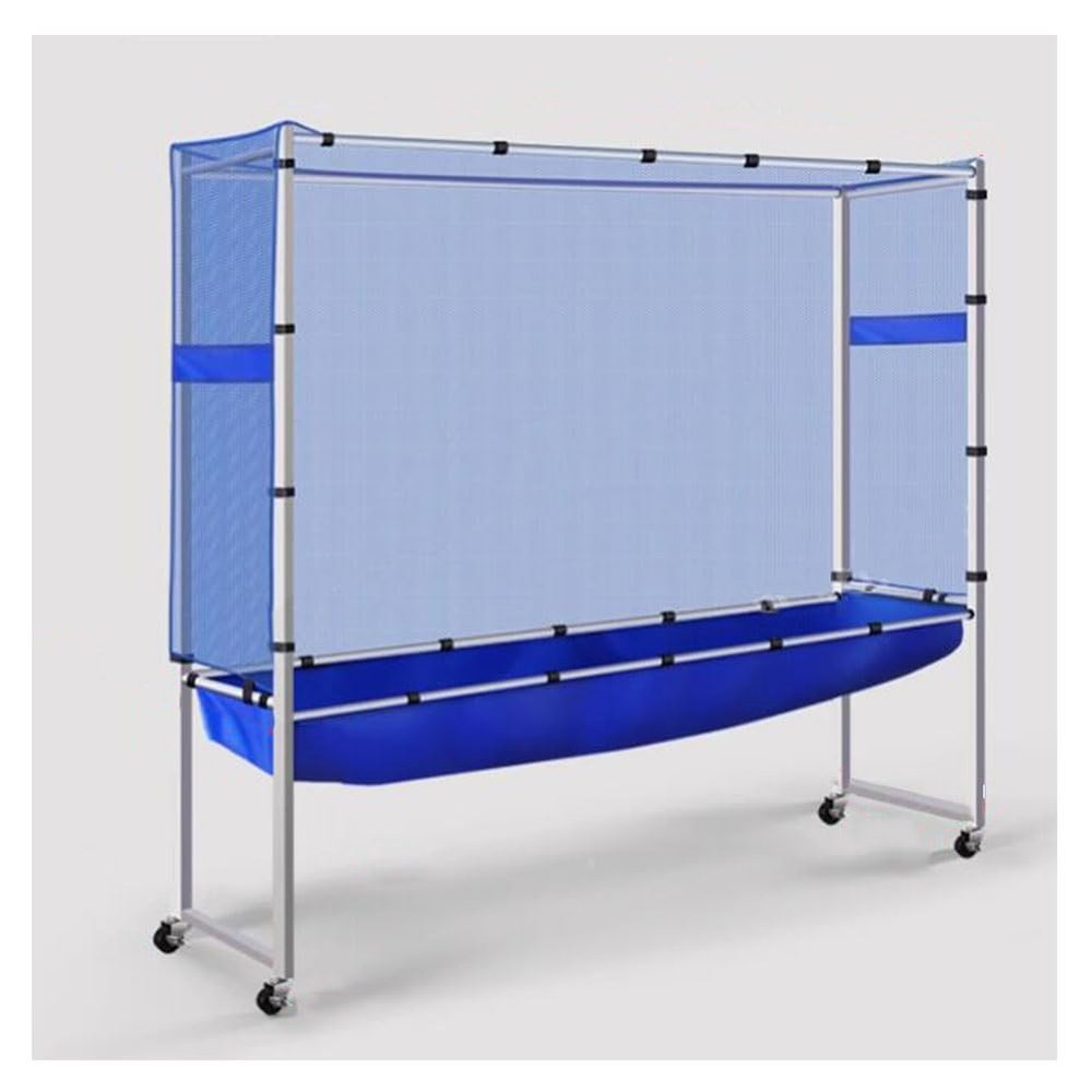 zktoermn Table Tennis Ball Catch Net, Frame-Type Mobile Nets Ping Pong Recycle Catcher for Family Leisure Entertainment and Competitions Training Auxiliary Nets