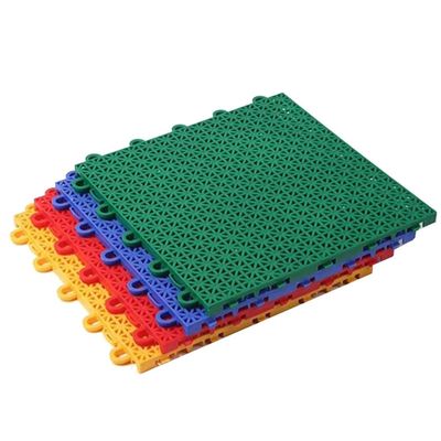 Floor Tiles 25cm Indoor Outdoor DIY PP Sports Floor mats, Modular Interlocking Floor Tiles for School/Kindergarten/Playground/Stadium/Basketball Court (Color : Yellow, Size : 1PCS)