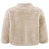 Xnihocha Kids Girls Fleece Jacket Coat Full-Zip Turtleneck Tops with Pocket Fall Winter Outerwear Khaki 2-3 Years view 4