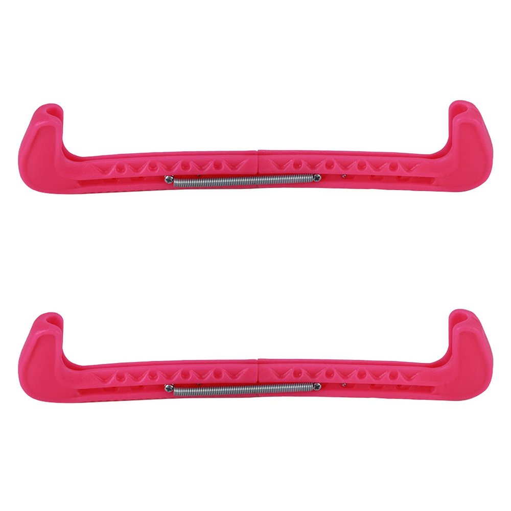 PerGar Skate Guards, Skate Blade Guards, 2Pcs Adjustable Skate Shoes Cover Ice Knife Blade Protective Guard Skate Protector Suitable for Ice Skates, Ice Hockey Shoes, Figure Skates(Pink)