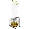ZivPlay Volleyball Setter Training Equipment Volleyball Setting Trainer Setter Net with 2 Target Hoop Size 5 Angle and Height Adjustments Ball Collection Bag view 1