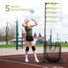 ZivPlay Volleyball Setter Training Equipment Volleyball Setting Trainer Setter Net with 2 Target Hoop Size 5 Angle and Height Adjustments Ball Collection Bag view 4