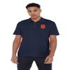 Syracuse University Primary Mark Men's Adult 100% Cotton Knit Polo Shirt, Navy, XX-Large view 2