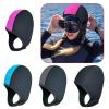 Acinkeety Neoprene Diving Hood Thermal Wetsuit Hood Swim Cap with Chin Straps Neoprene Surfing-Beanie 2.5mm Diving Cap Headgear Diving Hood 3mm Diving Hoodie Women Men Diving Hooded Vest view 3