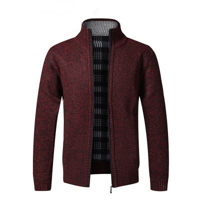 2023 Mens Cardigan Sweaters with Zipper Shawl Collar Cardigan Slim Fit Button Cable Knit Long Sleeve Sweater Coat 2023 Lightweight Sweaters Plus Size Wine M