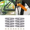 Acinkeety 8Pcs/Set Riding Bike Bicycle Warning Reflector Bicycle Wheel Spoke Reflector for Mountain Bike Road Bike Safety Warning Bike Spoke Reflector Bike Warning Reflector view 2