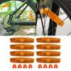 Acinkeety 8Pcs/Set Riding Bike Bicycle Warning Reflector Bicycle Wheel Spoke Reflector for Mountain Bike Road Bike Safety Warning Bike Spoke Reflector Bike Warning Reflector view 3