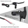 Bike Brake Levers, Bicycle Brake Levers with Small Wire Holders, 1 Pair Durable 2 Wires Left & Right E Bike Bicycle Electric Brake Lever Replacement Parts view 2