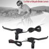 Bike Brake Levers, Bicycle Brake Levers with Small Wire Holders, 1 Pair Durable 2 Wires Left & Right E Bike Bicycle Electric Brake Lever Replacement Parts view 3