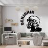 Exclusive Boys Name Football Player Wall Sticker - Personalized Football Hero Decals - Tailor Your Football Wall Decal - Choose Your Name & Numbers view 1