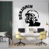 Exclusive Boys Name Football Player Wall Sticker - Personalized Football Hero Decals - Tailor Your Football Wall Decal - Choose Your Name & Numbers view 2