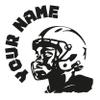 Exclusive Boys Name Football Player Wall Sticker - Personalized Football Hero Decals - Tailor Your Football Wall Decal - Choose Your Name & Numbers view 3
