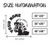 Exclusive Boys Name Football Player Wall Sticker - Personalized Football Hero Decals - Tailor Your Football Wall Decal - Choose Your Name & Numbers view 4