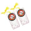 2Pcs Orienteering Compasses Portable Accurate Navigation Compasses Camping Survival Compasses for Orienteering Walking Portable Accurate Navigation Compasses for Outdoor Activities view 1
