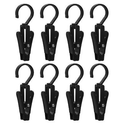 8Pcs Tent Canopy Clip Light Hooks 360 Degrees Adjustable Multifunctional Tent Canopy Clip for Outdoor Camping Equipment Hiking Tent Hooks