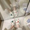 ICOBES Minority simple comfortable outdoor home Christmas cute head cover fluffy slippers view 4