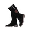 HINDOLA Women's Mid Calf Snow Boots Anti-Slip Waterproof Outdoor Shoes Fashion Winter Boots Warm Fur Lined Comfortable Booties for Women view 1