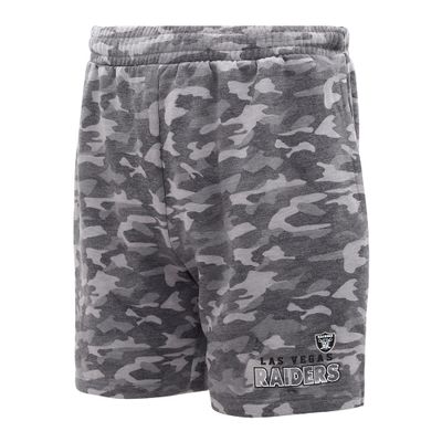 Concepts Sport Men's Charcoal Las Vegas Raiders Biscayne Camo Shorts
