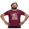 5X-Large Maroon Mens Santa Squatch Believes in You Funny Bigfoot Christmas T-Shirt view 1