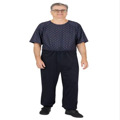 Ovidis Dementia Clothes  Alzheimer Anti-Strip Jumpsuit Men Jumpsuit for Men  Adaptive Clothing with Back Zipper  Dementia Product for Eldery  Bobby Copper