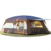 KTT Extra Large Tent 14 Person,Family Cabin Tents,2 Rooms,Straight Wall,3 Doors 3 Windows with Mesh,Waterproof,Straight Wall,Big Tent for Outdoor,Picnic,Camping,Gathering(Brown) view 1