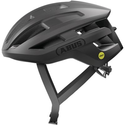 ABUS PowerDome MIPS Adult Bike Helmet - Bicycle Safety Certified for Road & Gravel, Aerodynamic Profile, Men & Women (Black, Medium)