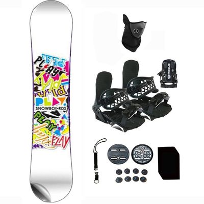 Symbolic LTD NFA cm Snowboard and Black Bindings Package Leash, Stomp, mask Mens Womens (158-Rocker+Lrg Binding(Men 9-13) N67)