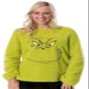 Dr. Seuss Adult Unisex Grinch Who Stole Christmas Fleece Pullover Long Sleeve Top for Women or Men (Small) Green view 1