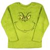 Dr. Seuss Adult Unisex Grinch Who Stole Christmas Fleece Pullover Long Sleeve Top for Women or Men (Small) Green view 3