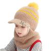 Baby Toddler Winter Hat Scarf Set Pom Girls Boys Kids with Fleece Lined eanie Snow Hat Knitted Hood (E, One Size) view 3