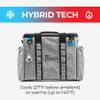 Halo Thermoelectric Cooler Bag, 12V Electric Cooler Bag with Hybrid Cooling and Warming Technology, Plug-in for Vehicles, 15L Capacity, Lavender view 3