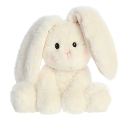 Aurora Vibrant Spring Candy Cottontails Stuffed Animal - Decorative Companion - Endless Fun - Cream 8 Inches