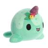 Aurora Enchanting Tasty Peach Tulip Nomwhal Stuffed Animal - Bright & Colorful Design - Showpiece Plush - Green 7 Inches view 1