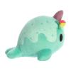 Aurora Enchanting Tasty Peach Tulip Nomwhal Stuffed Animal - Bright & Colorful Design - Showpiece Plush - Green 7 Inches view 3