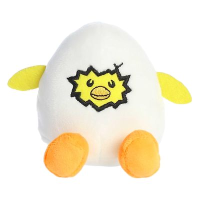 Aurora Punny Eggspressions Crack Me Up Stuffed Animal - Humorous Wordplay - Playful Expression - Yellow 3.5 Inches