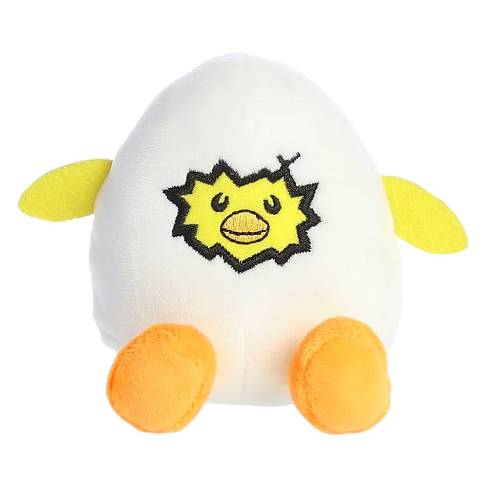 Aurora Punny Eggspressions Crack Me Up Stuffed Animal - Humorous Wordplay - Playful Expression - Yellow 3.5 Inches