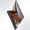 American Darling Card Holder Hand Tooled Genuine Leather | Business Credit view 4