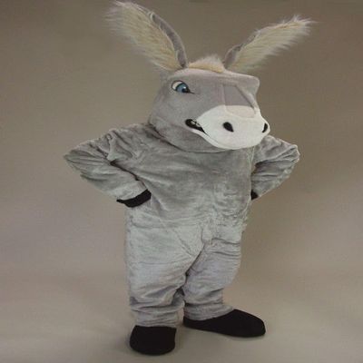 FurryWu Studio New Professional Grey Donkey Animie Costume Christmas Cosplay Halloween Mascot Costume Fancy Dress