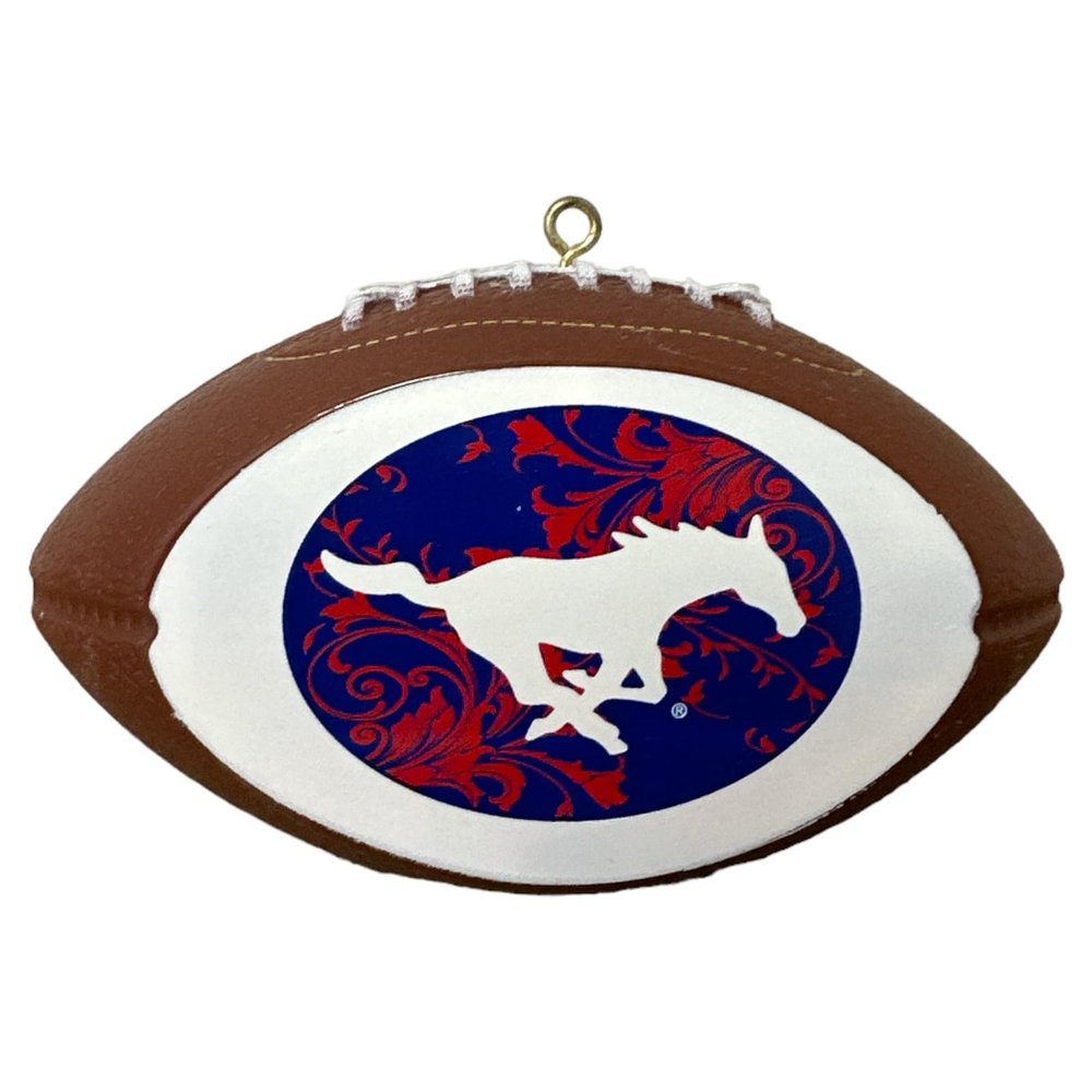 NCAA Southern Methodist University Mustangs Replica Football Ornament