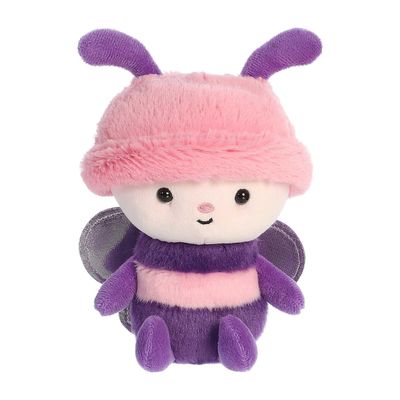 Aurora Vibrant Spring Bebe Bugs Butterfly Stuffed Animal - Decorative Companion - Endless Fun - Pink 7.5 Inches